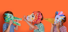 Londji - Be Wild Animals Maskers & Stickers (Complete Set)