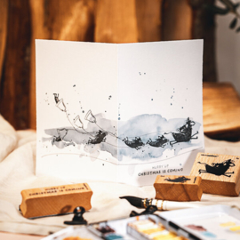 Cats on Appletrees - Stempel Tekst Hurry Up It's Almost Christmas