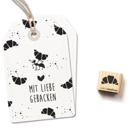 Cats on Appletrees - Mini Stempel Croissant