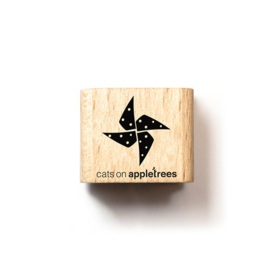Cats on Appletrees - Mini Stempel Windmolentje