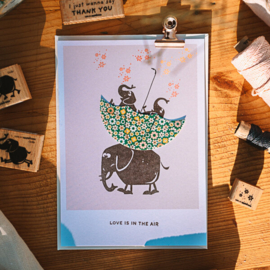 Cats on Appletrees - Stempel Tekst Love Is In The Air