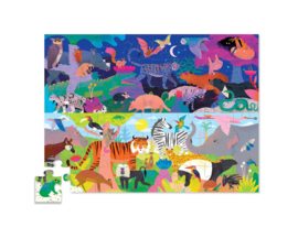 Crocodile Creek - Night & Day Vloerpuzzel (48 st)