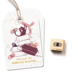 Cats on Appletrees - Mini Stempel Bolletje Wol (2)