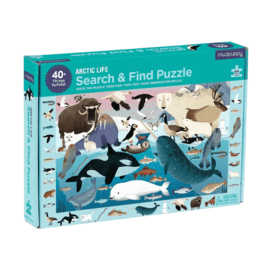 Mudpuppy - Search & Find Puzzel Arctic Life  (64 st)