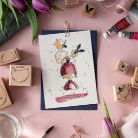 Cats on Appletrees - Stempel Onderkant Ei (12)
