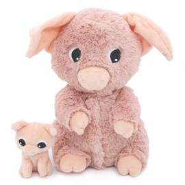 Les Ptipotos - Barbekiou Varken Mama & Baby Roze