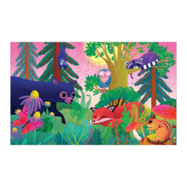 Mudpuppy - Forest Day & Night Lenticulaire Puzzel  (75 st)
