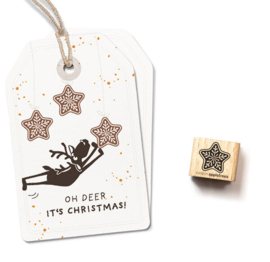 Cats on Appletrees - Mini Stempel Gingerbread Ster Groot (4)