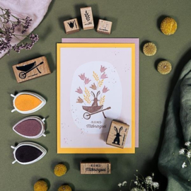 Cats on Appletrees - Stempel Kruiwagen