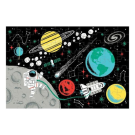 Mudpuppy - Glow in Dark Puzzel Outer Space (100 st)