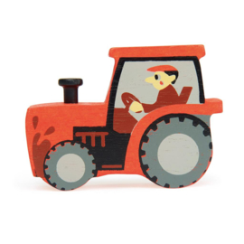 Tender Leaf Toys - Houten Tractor - 9,5 cm
