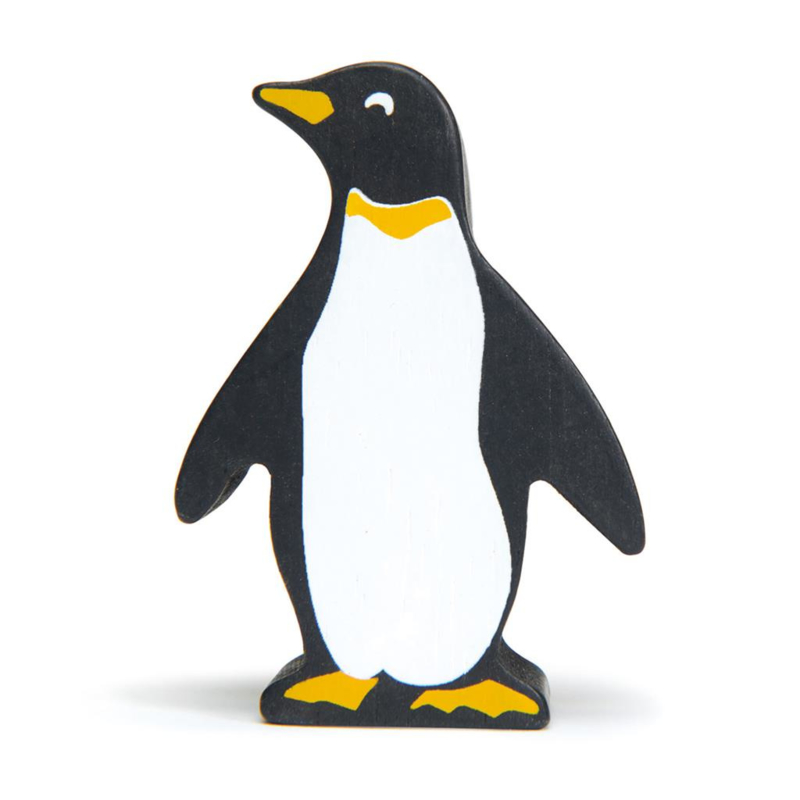 Specimen Tegenhanger Het eens zijn met Tender Leaf Toys - Houten Pinguïn - 6 cm | Tender Leaf Toys | Juffrouw Pauw