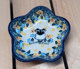 G80 Bunzlau theetipje / schaaltje bloem