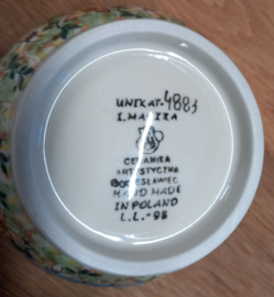 D61 Bunzlau kip dekschaal Unikat