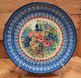 257 Bunzlau dinerbord Unikat 25,5 cm