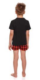Pyjama zwart-rood kind