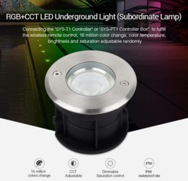 Milight grondspot | 5W | RGB+CCT | IP68 | 24V