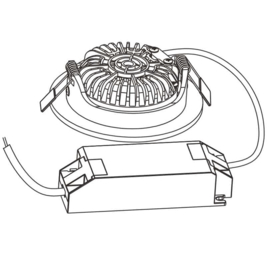 LED inbouwspot | 5W | rond | wit | IP42