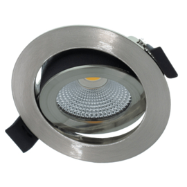 LED inbouwspot | 5W | rond | zilver | IP42