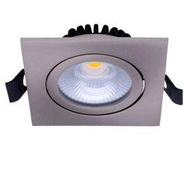 LED inbouwspot | 6W | vierkant | zilver | IP22