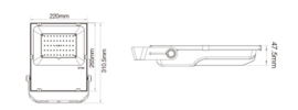 Milight floodlight | 50W | RGB+CCT