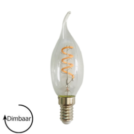 LED Lamp E14 | dimbaar | Vlam | Helder | 4W | 2200K