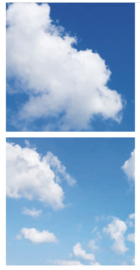 Wolkenplafond | Fotoprint | 2 panelen | 60x60 cm