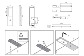 Keukenverlichting dimbaar | L&S Milano zwart | 3 spots