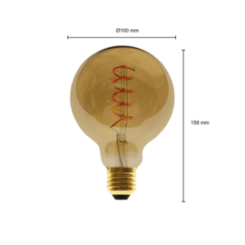 LED Lamp E27 | dimbaar | Globe-M | amber | 4W | 2200K