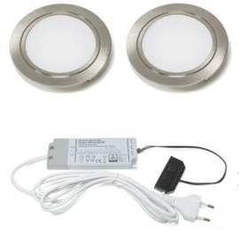 L&S York | RVS | inbouwspot | Ø68mm | LED Driver