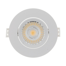 LED inbouwspot | 6W | rond | wit | IP44 | DIM2WARM