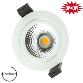 LED inbouwspot | 5W | rond | wit | IP54 | 2700K