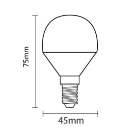 LED Lamp E14 | Peer | Helder | 1,6W | 2100K