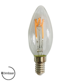 LED Lamp E14 | dimbaar | Kaars | Helder | 4W | 2200K