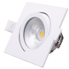 LED inbouwspot | 6W | vierkant | wit | IP22