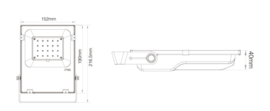 Milight floodlight | 20W | RGB+CCT
