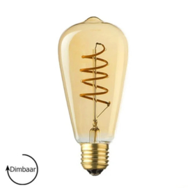 LED Lamp E27 | Edison | amber | 4W | 2200K | Ø64