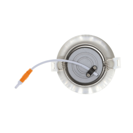 Inbouwspot | dimbaar | rond | zilver | IP44