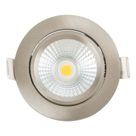 LED inbouwspot | 5W | rond | zilver | IP42