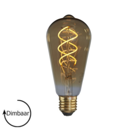 LED Lamp E27 | Edison | smoke | 4W | 2300K | Ø58