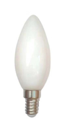 LED Lamp E14 | Kaars | Milky | 1,6W | 2100K