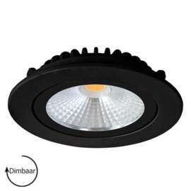 LED inbouwspot | 5W | rond | zwart | IP42