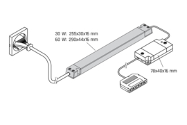 L&S uitbreidingsset Frankfurt | 60W | 1 zone