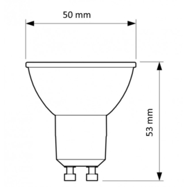 GU10 LED spot dim-to-warm | 5,5W | 2200K-3000K