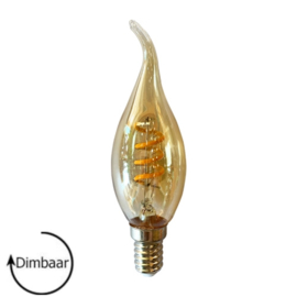 LED Lamp E14 | dimbaar | Vlam | Amber | 4W | 2200K