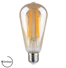 LED Lamp E27 | Edison | amber | 6,5W | 2700K | Ø64