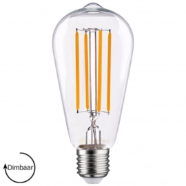 LED Lamp E27 | Edison | helder | 6,5W | 2100K | Ø64