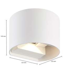 Buitenlamp | Cube | Rond | Wit | IP65 | dimbaar