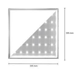 Back-lit paneel | Milaan | 60x60 | 40W | WHITE SWITCH