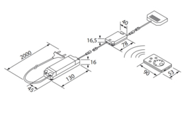 L&S Oxford | Emotion | zwart | remote | 2 spots